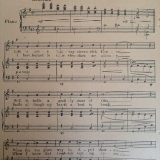 PARTITURA ANTIGUA BOTONES DE ABRIL. LOUIS SILVERA 1922