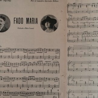 PARTITURA ANTIGUA INEDITA DEDICADA A MARIA CONESA /GERMAN BILBAO