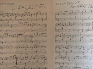 PARTITURA ANTIGUA. IRENE -HARRY TIERNEY 1920