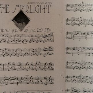 PARTITURA ANTIGUA. IN THE STAR LIGHT / WALTER ROLFE 1920