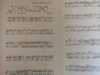 PARTITURA ANTIGUA SCHERZINO, ALOISE F. LEJEAL 1920