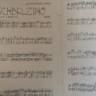 PARTITURA ANTIGUA SCHERZINO, ALOISE F. LEJEAL 1920