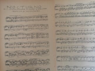 PARTITURA ANTIGUA DE Mendelssohn, SUEÑO NOCHE DE VERANO 1920