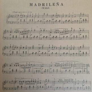 PARTITURA ANTIGUA. MADRILEÑA. /GEZA HORVATH 1920