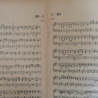 PARTITURA ANTIGUA. BO-LA-BO. /GEORGE FAIRMAN 1920
