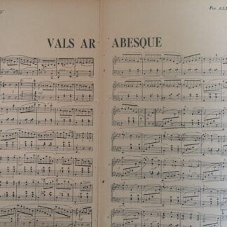 PARTITURA ANTIGUA VALS ARABE. ALBERT LANDRY. 1920