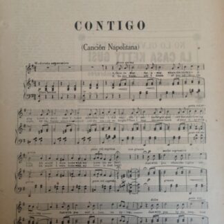 PARTITURA ANTIGUA. GIOVANNI ROMILLI. 1920 CONTIGO