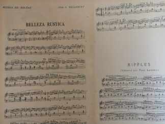 PARTITURA ANTIGUA. BELLEZA RUSTICA. 1920 ARTHUR WELLESLEY