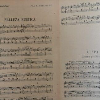 PARTITURA ANTIGUA. BELLEZA RUSTICA. 1920 ARTHUR WELLESLEY