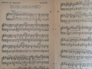 PARTITURA ANTIGUA. SUSURRANDO. LOUIS BREAN / RAY HENDERSON 1920