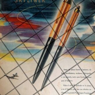 CARTEL PUBLICITARIO RETRO BOLIGRAFO EVERSHARP SKYLINER 1941