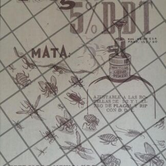AFICHE PUBLICITARIO ANTIGUO PEMEX. INSECTICIDA PLAGOL 1951