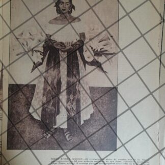 AFICHE ANTIGUO. EXPOSICION DE DIEGO RIVERA 1951