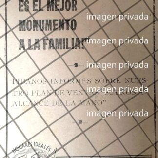 AFICHE ANTIGUO INICIA COLONIA CHAPULTEPEC MONTERREY 1942