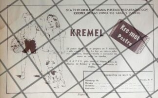 CARTEL PUBLICITARIO RETRO. CHOCOLATES KREMEL 1940s