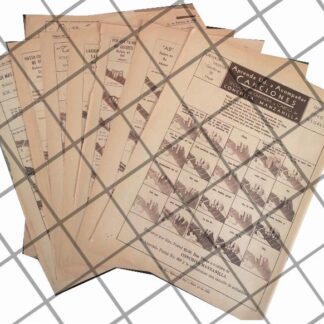 7 AFICHES ANTIGUOS APRENDA GUITARRA CON CONCHITA MANZANILLA 1945