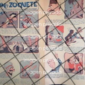 TIRA COMICA ANTIGUA. LISTON Y SOQUETE 1944 DIB. DEL GALLO