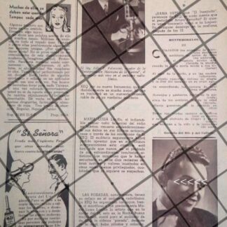 AFICHE RETRO DEBUT DEL CANTANTE MIGUEL ANGEL VALLADARES Y MAS 1944