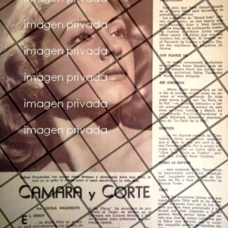 AFICHE ANTIGUO ACTRIZ ESTHER FERNANDES Y MAS NOTAS 1945