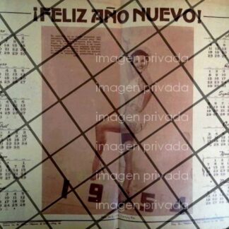 AFICHE ANTIGUO. CALENDARIO DE 1954