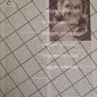 AFICHE ANTIGUO ACTRIZ CARMEN GUILLEN 1945 SECCION