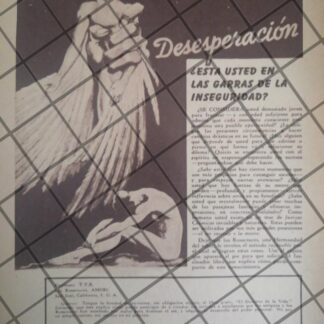 CARTEL PUBLICITARIO RETRO LOS ROSACRUCES AMORC 1948 E26