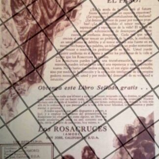 CARTEL PUBLICITARIO RETRO LOS ROSACRUCES AMORC 1954 E23