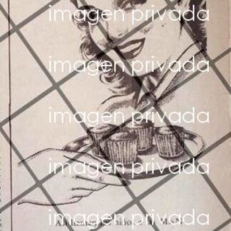 CARTEL PUBLICITARIO RETRO LANZAN LAS MANTECADAS BIMBO 1948