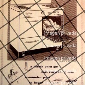 CARTEL PUBLICIDAD RETRO PRIMERAS ESTUFAS ACROS 1948 650