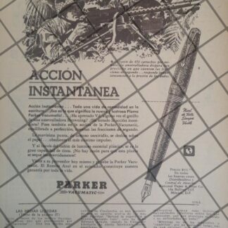 CARTEL RETRO Y 2 GUERRA MUNDIAL 1944 BOLIGRAFOS PARKER