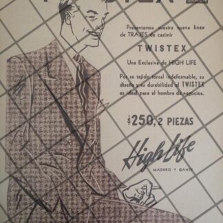 CARTEL RETRO TIENDAS HIGH LIFE 1946 E12