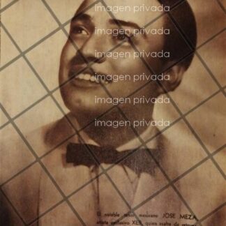 AFICHE ANTIGUO EL CANTANTE TENOR. JOSE MEZA 1937 /RARISIMO