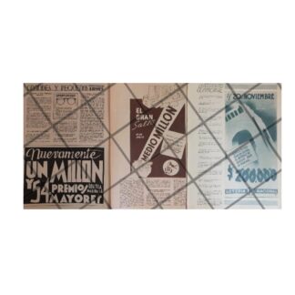 3 AFICHES RETRO. LOTERIA NACIONAL 1936 /195