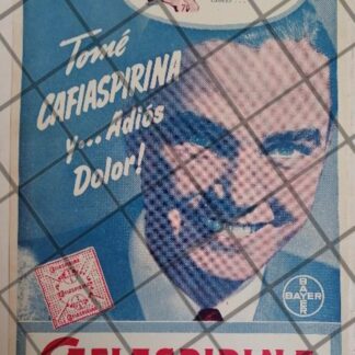 CARTEL ANTIGUO CAFIASPIRINA BAYER 1937 /105