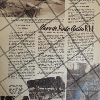 AFICHE ANTIGUO PASEO DE SANTA ANITA. D.F 1939