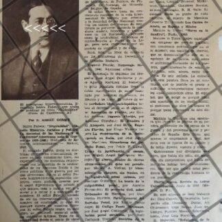 AFICHE ANTIGUO ISIDRO FABELA PRESENTA LIBRO "NEUTRALIDAD" 1939