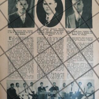 AFICHE ANTIGUO MIEMBROS AYUNTAMIENTO HUIXTLA, CHIAPAS 1937