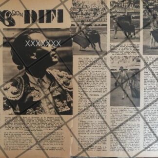 AFICHE ANTIGUO DEL TORERO PAQUITO GORRAEZ 1937