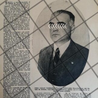 AFICHE ANTIGUO. CONSTANTINO CHAPITAL Y SUS OBRAS 1937