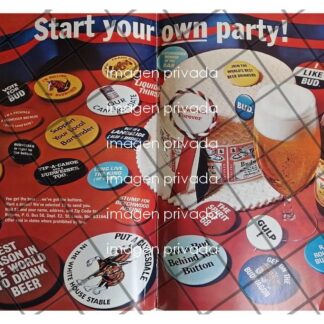 CARTEL VINTAGE CERVEZA BUDWEISER 1968 /194