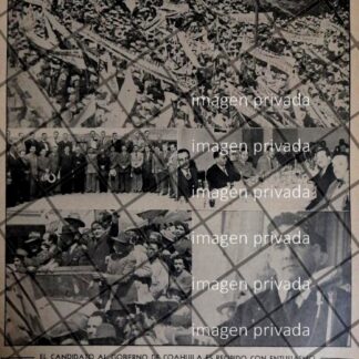 AFICHE RETRO IGNACIO CEPEDA DAVILA EN CAMPAÑA 1945