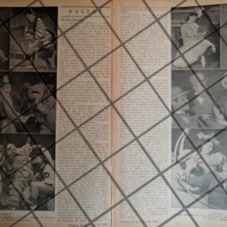 AFICHE RETRO BALLET DE LA CDMX PRIMEROS AÑOS 1945