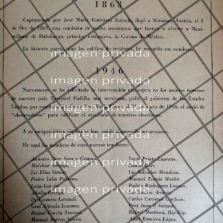 AFICHE POLITICO RETRO. EXHIBEN TRAIDORES A LA PATRIA 1946