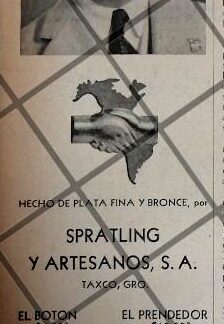 CARTEL RETRO AVILA CAMACHO Y EL BROCHE PATRIOTICO 1942