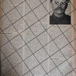 AFICHE RETRO MUERE EL PROFESOR LUIS G. MONZON 1942