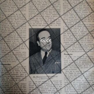 AFICHE RETRO PERIODISTA. IGNACIO HERRERIAS 1942