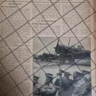 AFICHE RETRO HUNDEN 2 BARCOS MEXICANOS Y FUERZA AEREA 1942