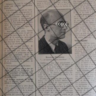 AFICHE RETRO RODOLFO HALFFTER EN SINFONICA NACIONAL 1942