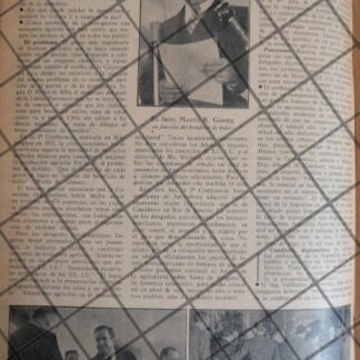 AFICHE RETRO LIC. MARTE R. GOMEZ EN WASHINGTON 1942