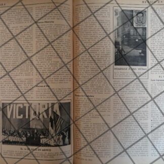 AFICHE RETRO MEXICO EN GUERRA 1942 Y MAS NOTAS